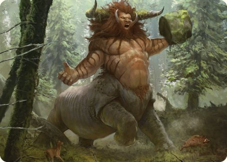 Stonehoof Chieftain Art Card [Commander Masters Art Series] | Black Swamp Games