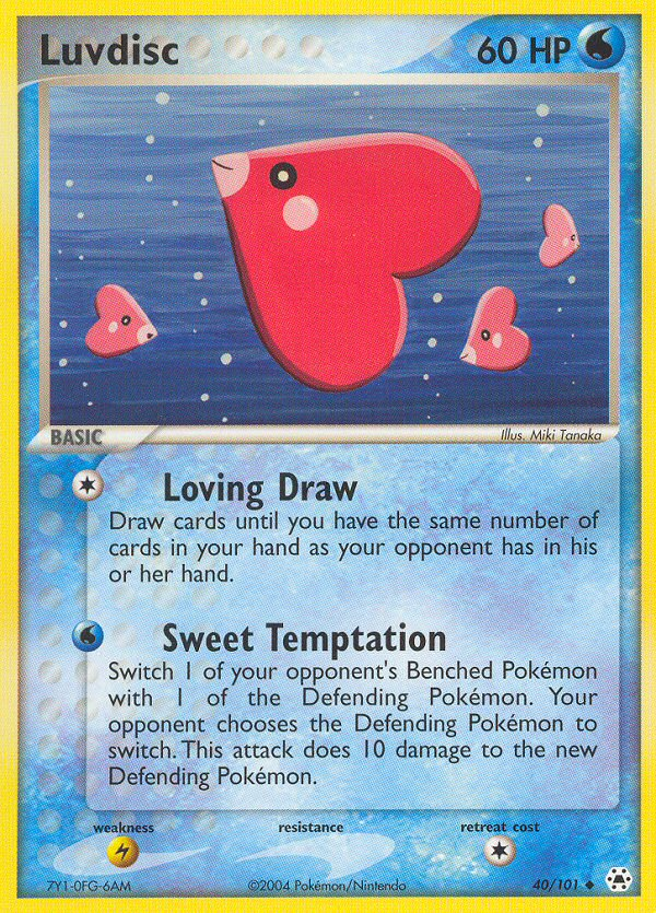 Luvdisc (40/101) [EX: Hidden Legends] | Black Swamp Games