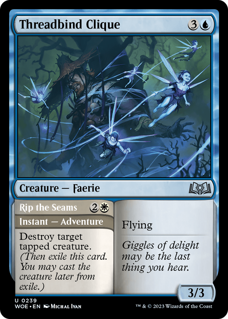 Threadbind Clique // Rip the Seams [Wilds of Eldraine] | Black Swamp Games