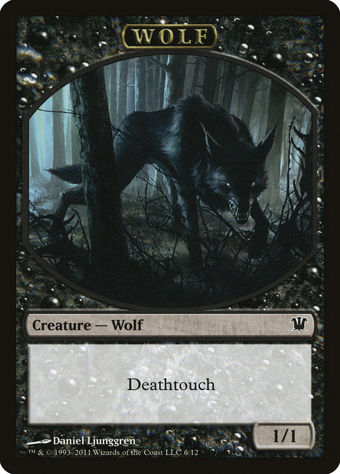 Wolf Token (6/12) [Innistrad Tokens] | Black Swamp Games