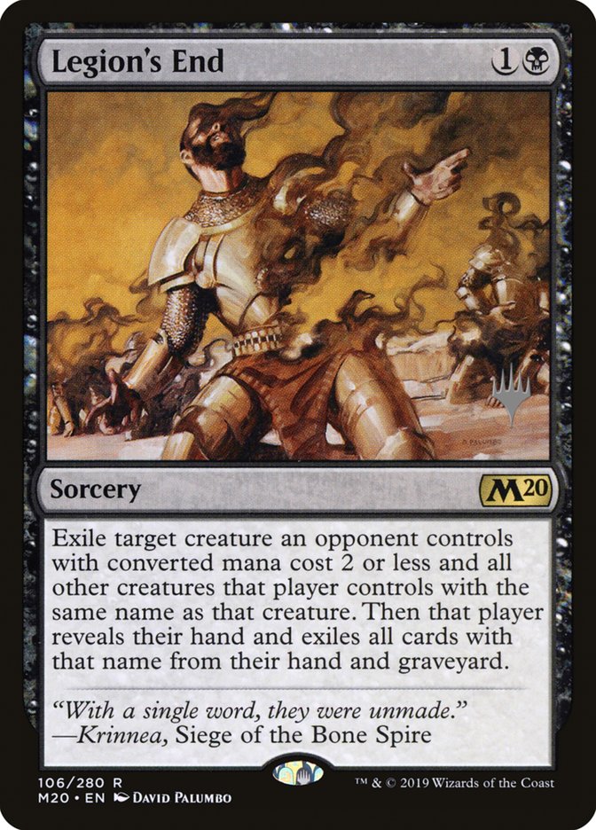 Legion's End (Promo Pack) [Core Set 2020 Promos] | Black Swamp Games