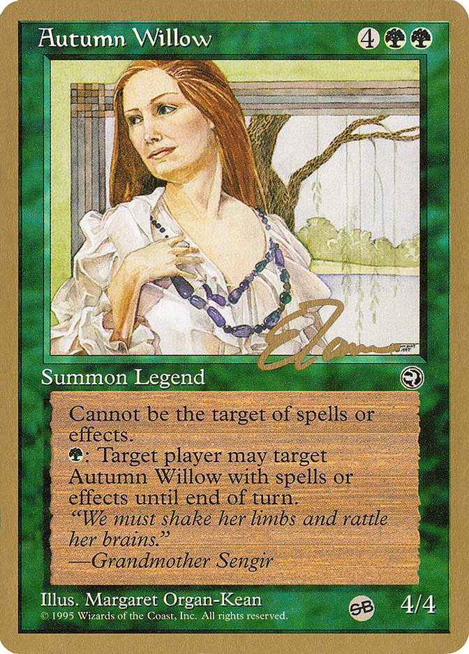 Autumn Willow (Eric Tam) (SB) [Pro Tour Collector Set] | Black Swamp Games
