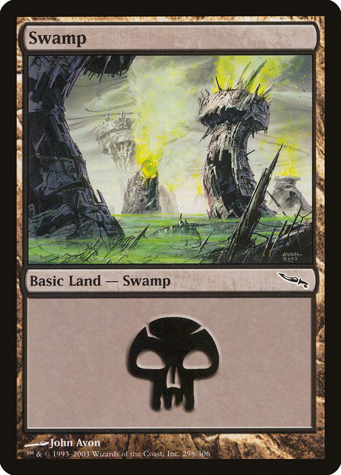 Swamp (298) [Mirrodin] | Black Swamp Games