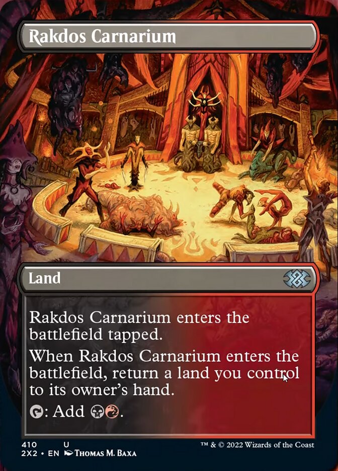 Rakdos Carnarium (Borderless Alternate Art) [Double Masters 2022] | Black Swamp Games