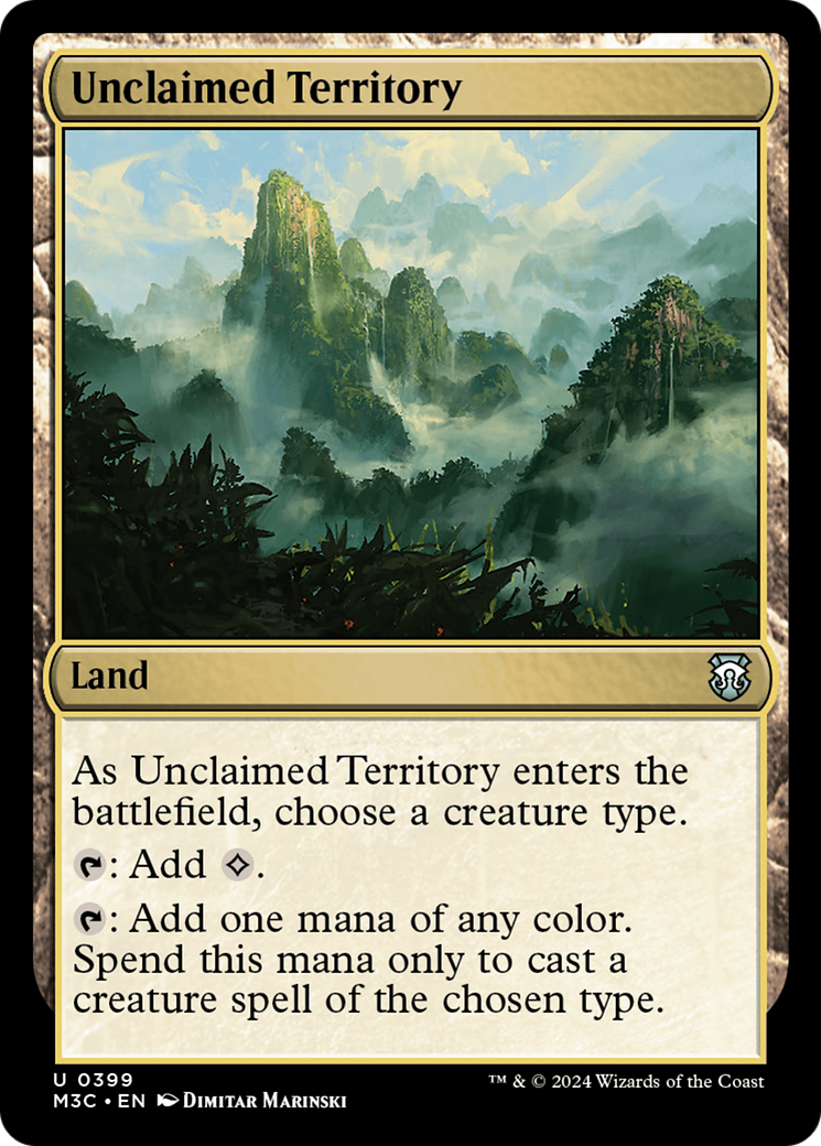 Unclaimed Territory (Ripple Foil) [Modern Horizons 3 Commander] | Black Swamp Games