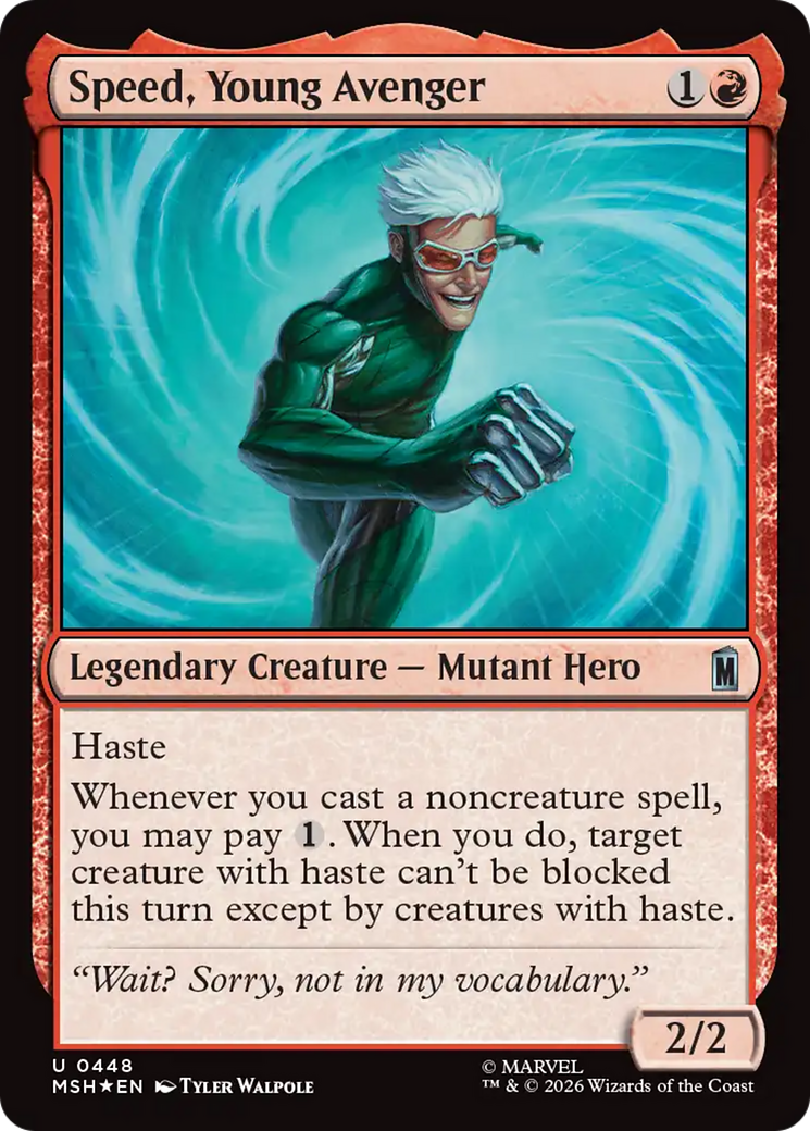 Speed, Young Avenger (Surge Foil) [Marvel Super Heroes] | Black Swamp Games