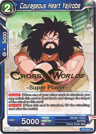 Courageous Heart Yajirobe (Super Player Stamped) (BT2-052) [Tournament Promotion Cards] | Black Swamp Games