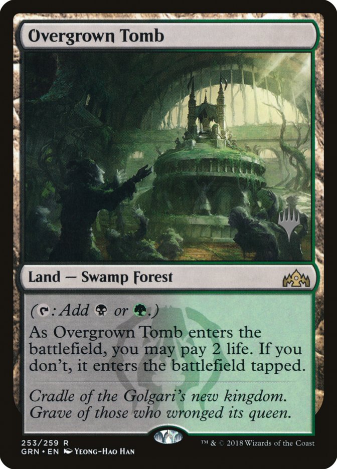 Overgrown Tomb (Promo Pack) [Guilds of Ravnica Promos] | Black Swamp Games