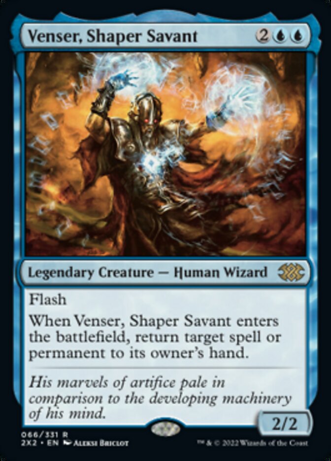 Venser, Shaper Savant [Double Masters 2022] | Black Swamp Games