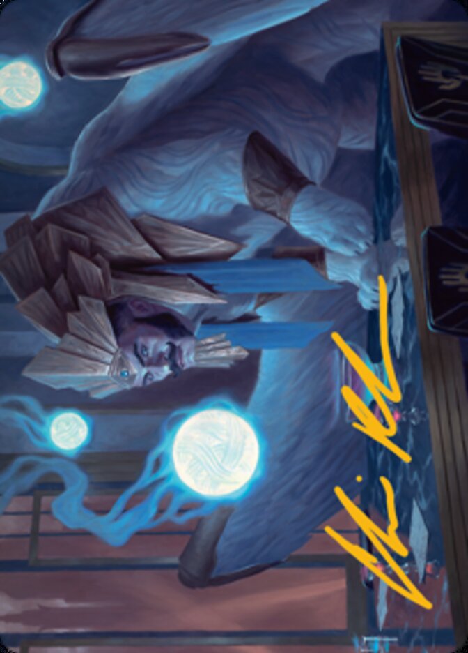 Tivit, Seller of Secrets Art Card (Gold-Stamped Signature) [Streets of New Capenna Art Series] | Black Swamp Games