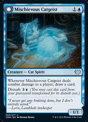 Mischievous Catgeist // Catlike Curiosity [Innistrad: Crimson Vow] | Black Swamp Games