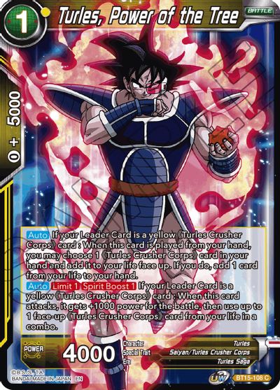 Turles, Power of the Tree (BT15-108) [Saiyan Showdown] | Black Swamp Games