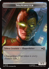 Shapeshifter (018) // Villain (025) Double-Sided Token (Surge Foil) [Marvel Super Heroes Commander Tokens] | Black Swamp Games