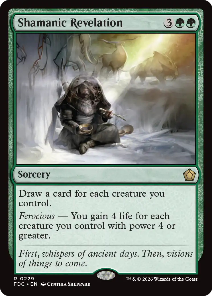 Shamanic Revelation [Foundations Commander] | Black Swamp Games