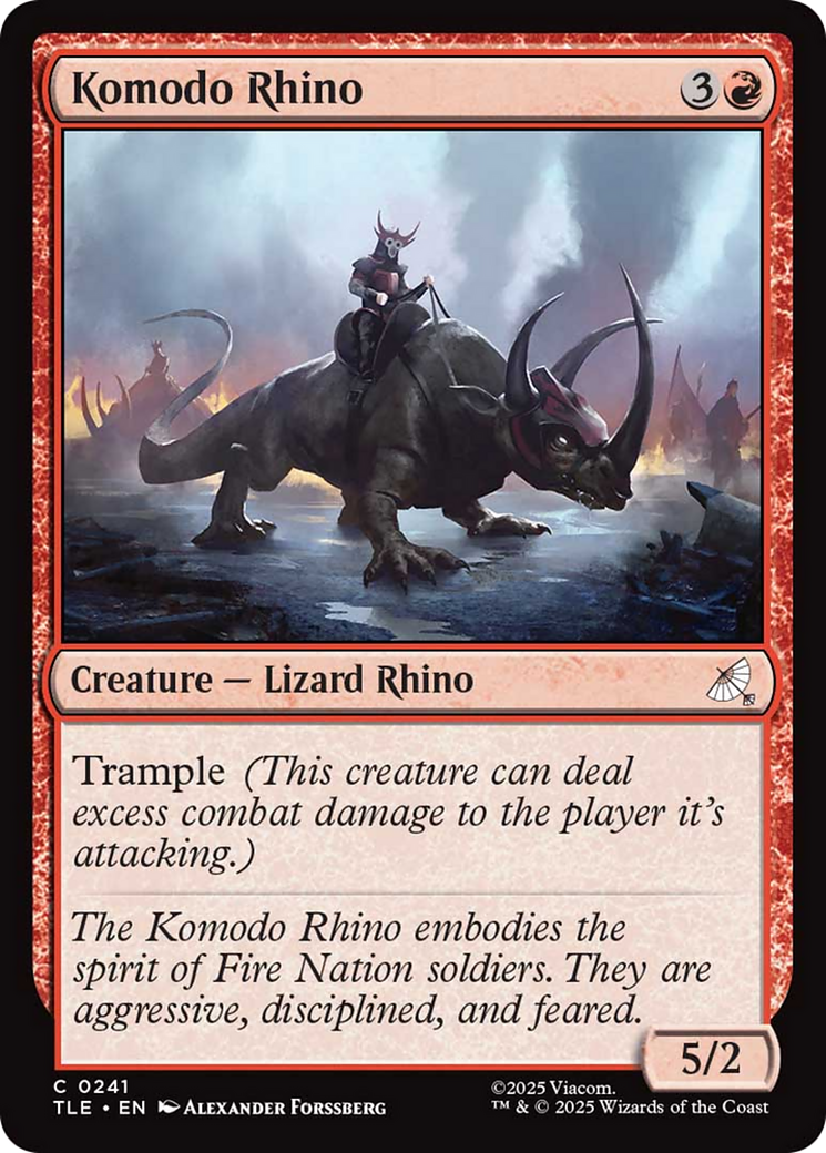Komodo Rhino [Avatar: The Last Airbender: Eternal-Legal] | Black Swamp Games