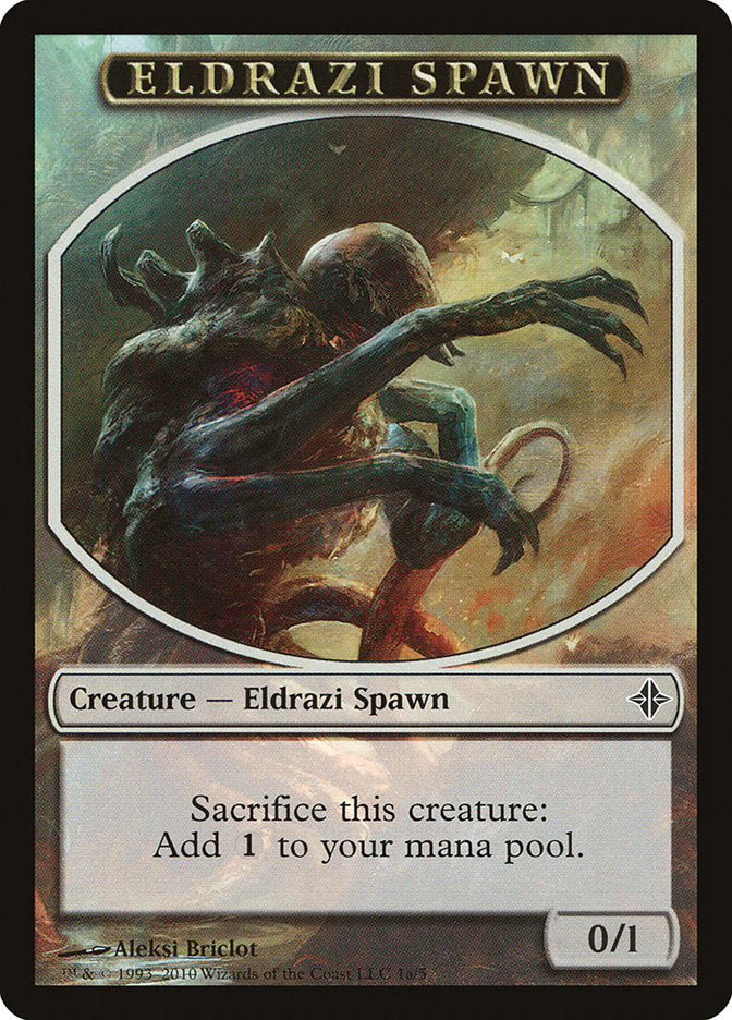 Eldrazi Spawn Token (1a/5) [Rise of the Eldrazi Tokens] | Black Swamp Games