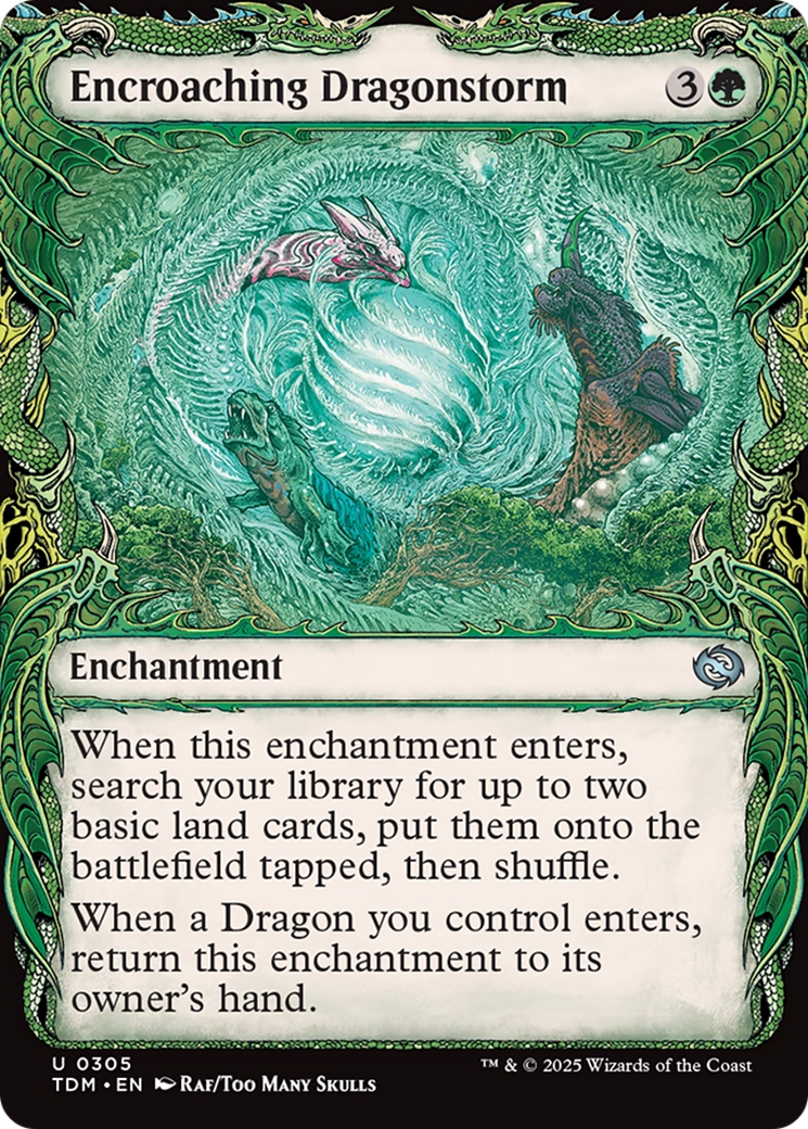 Encroaching Dragonstorm (Showcase) [Tarkir: Dragonstorm] | Black Swamp Games