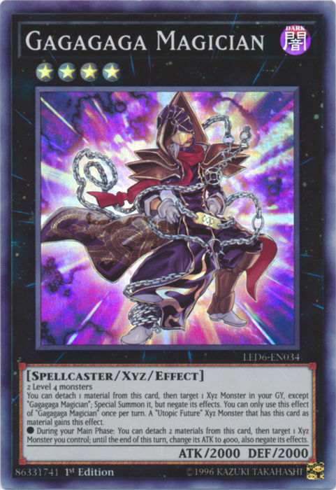 Gagagaga Magician [LED6-EN034] Super Rare | Black Swamp Games