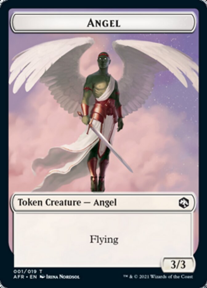 Treasure // Angel Double-Sided Token [Dungeons & Dragons: Adventures in the Forgotten Realms Tokens] | Black Swamp Games