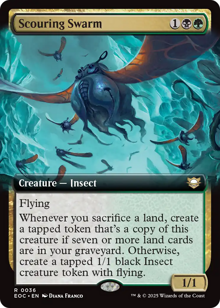 Scouring Swarm (Extended Art) [Edge of Eternities Commander] | Black Swamp Games