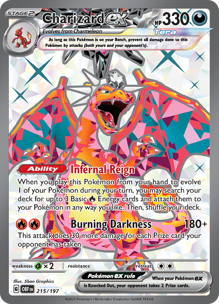 Charizard ex (215/197) [Scarlet & Violet: Obsidian Flames] | Black Swamp Games