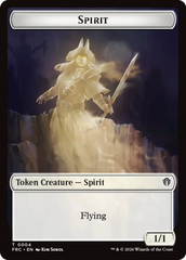 Goblin // Spirit Double-Sided Token [Reality Fracture Commander Tokens] | Black Swamp Games
