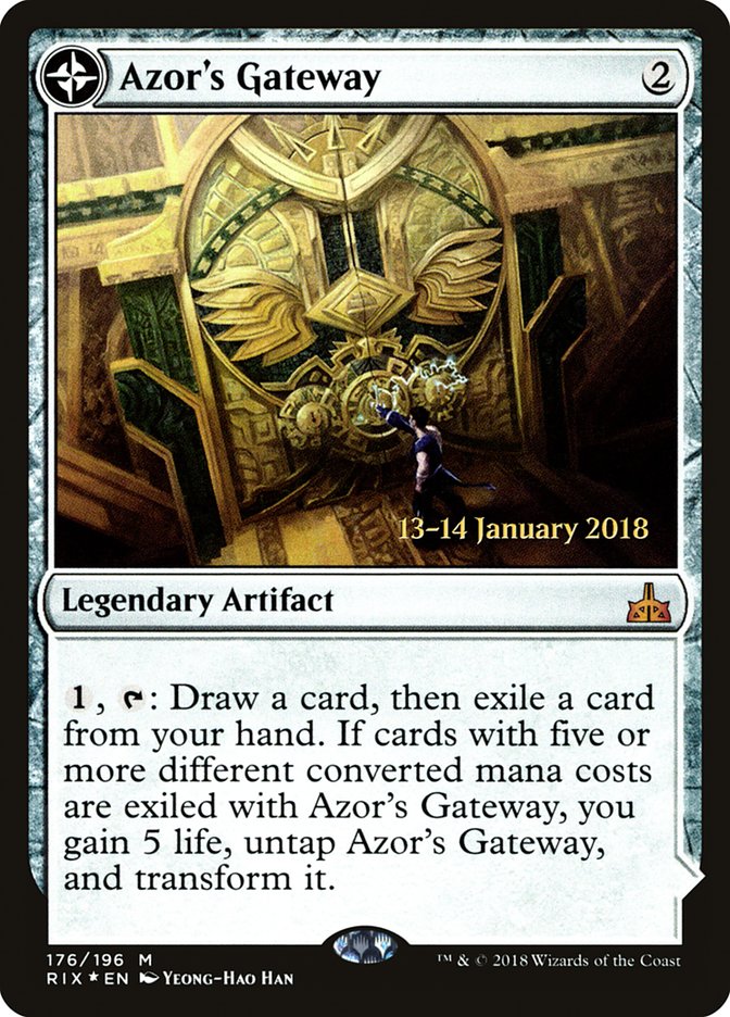 Azor's Gateway // Sanctum of the Sun [Rivals of Ixalan Prerelease Promos] | Black Swamp Games
