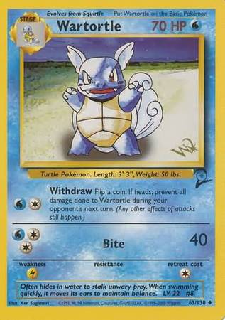 Wartortle (63/130) (W Stamped Promo) [Base Set 2] | Black Swamp Games