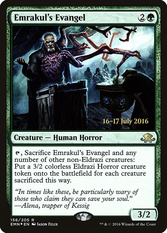 Emrakul's Evangel [Eldritch Moon Prerelease Promos] | Black Swamp Games