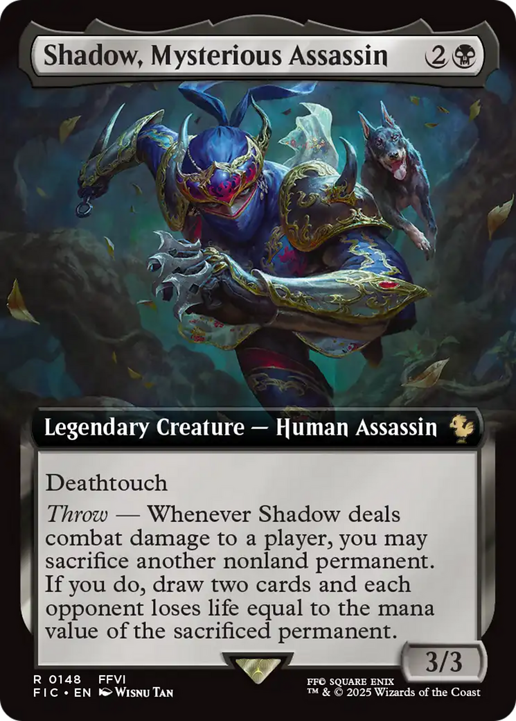 Shadow, Mysterious Assassin (Extended Art) [FINAL FANTASY Commander] | Black Swamp Games