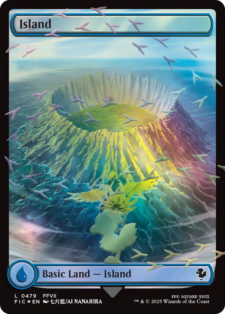 Island (Chocobo Track Foil) [FINAL FANTASY Commander] | Black Swamp Games