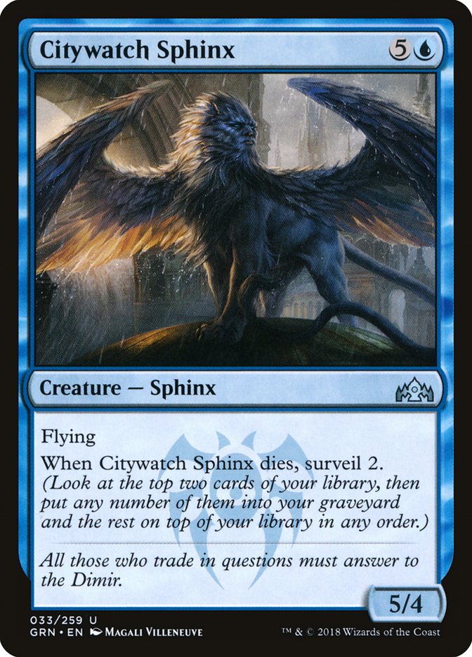 Citywatch Sphinx [Guilds of Ravnica] | Black Swamp Games