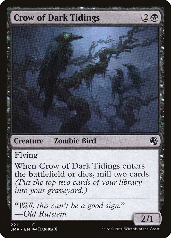 Crow of Dark Tidings [Jumpstart] | Black Swamp Games