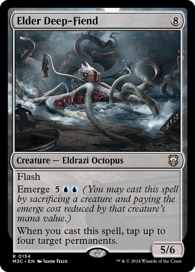 Elder Deep-Fiend (Ripple Foil) [Modern Horizons 3 Commander] | Black Swamp Games