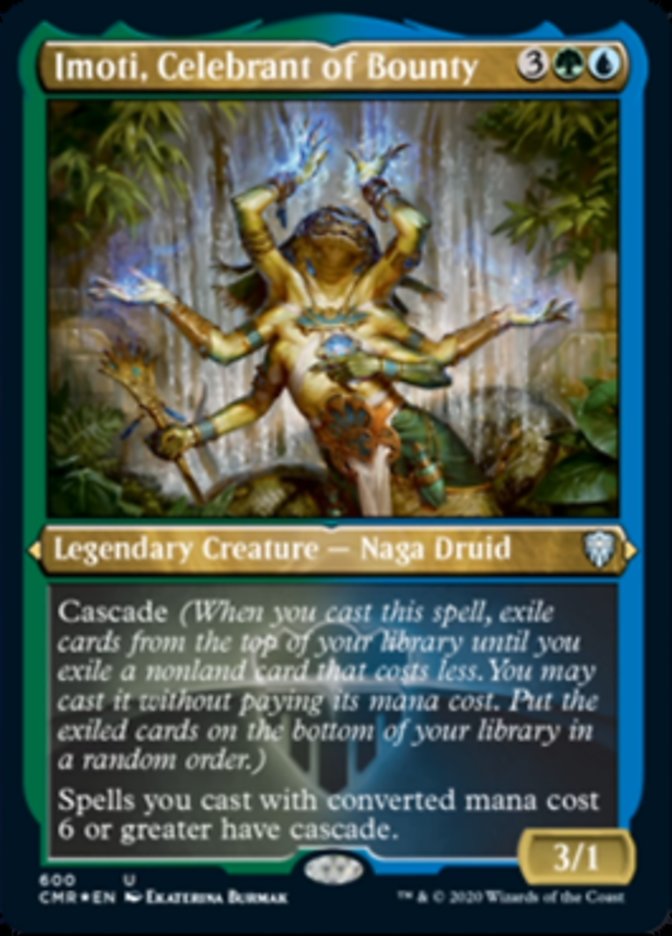 Imoti, Celebrant of Bounty (Etched) [Commander Legends] | Black Swamp Games