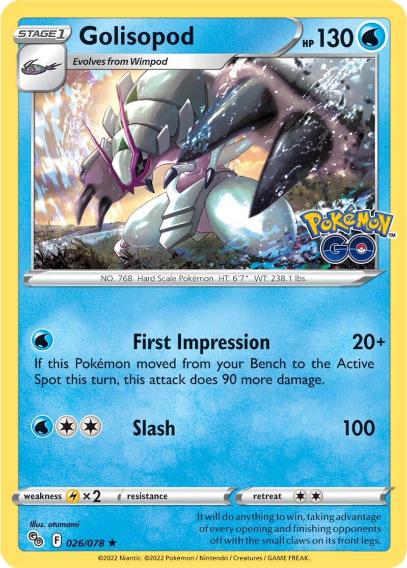 Golisopod (026/078) [Pokémon GO] | Black Swamp Games