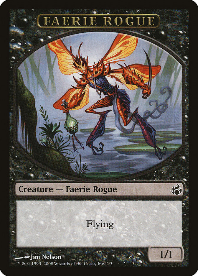 Faerie Rogue Token [Morningtide Tokens] | Black Swamp Games