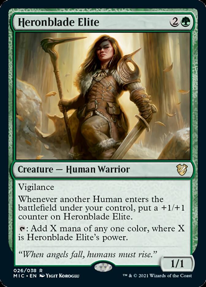 Heronblade Elite [Innistrad: Midnight Hunt Commander] | Black Swamp Games