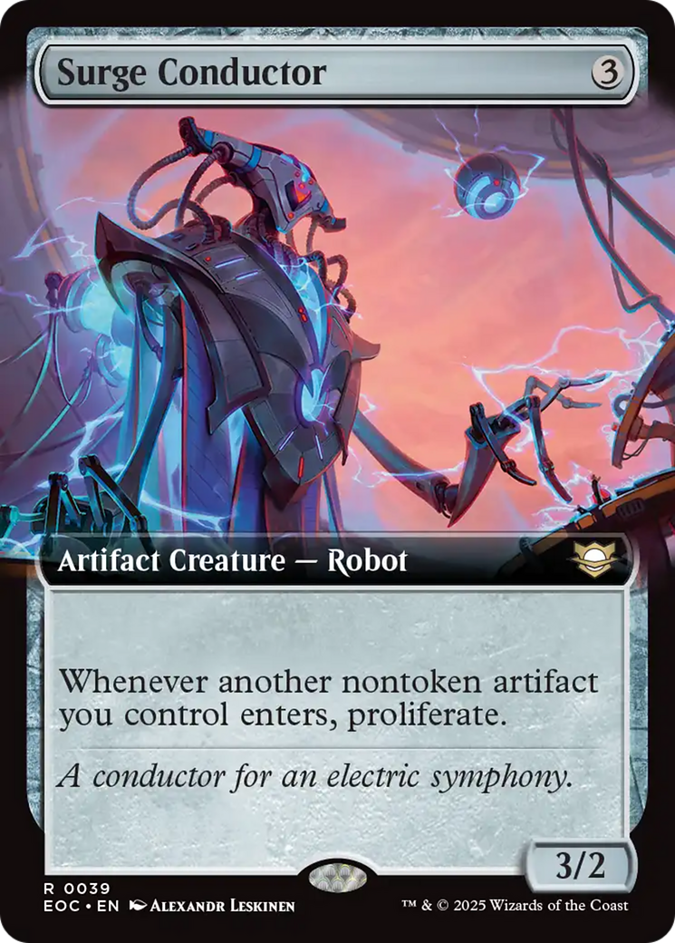 Surge Conductor (Extended Art) [Edge of Eternities Commander] | Black Swamp Games