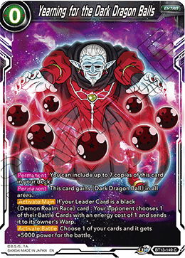 Yearning for the Dark Dragon Balls (Common) (BT13-149) [Supreme Rivalry] | Black Swamp Games