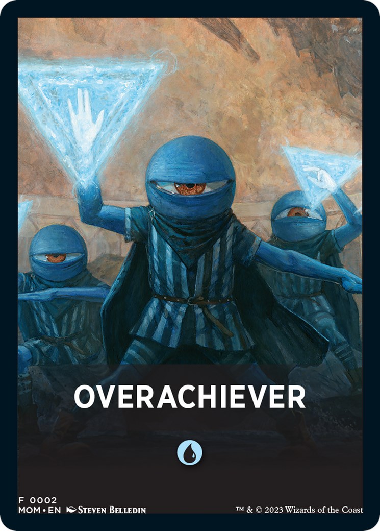 Overachiever Theme Card [March of the Machine Tokens] | Black Swamp Games