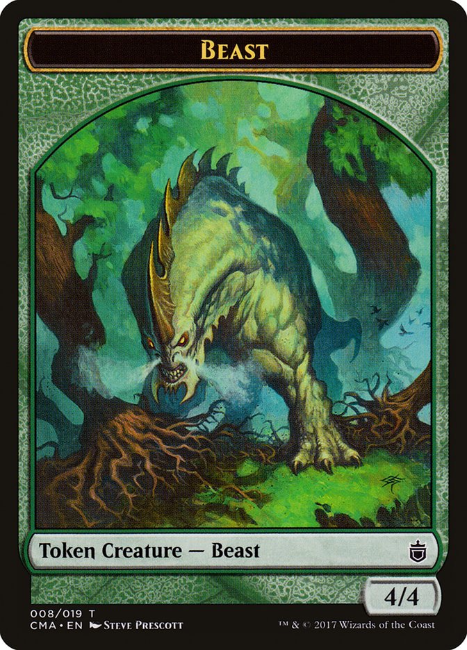 Beast Token (008/019) [Commander Anthology Tokens] | Black Swamp Games