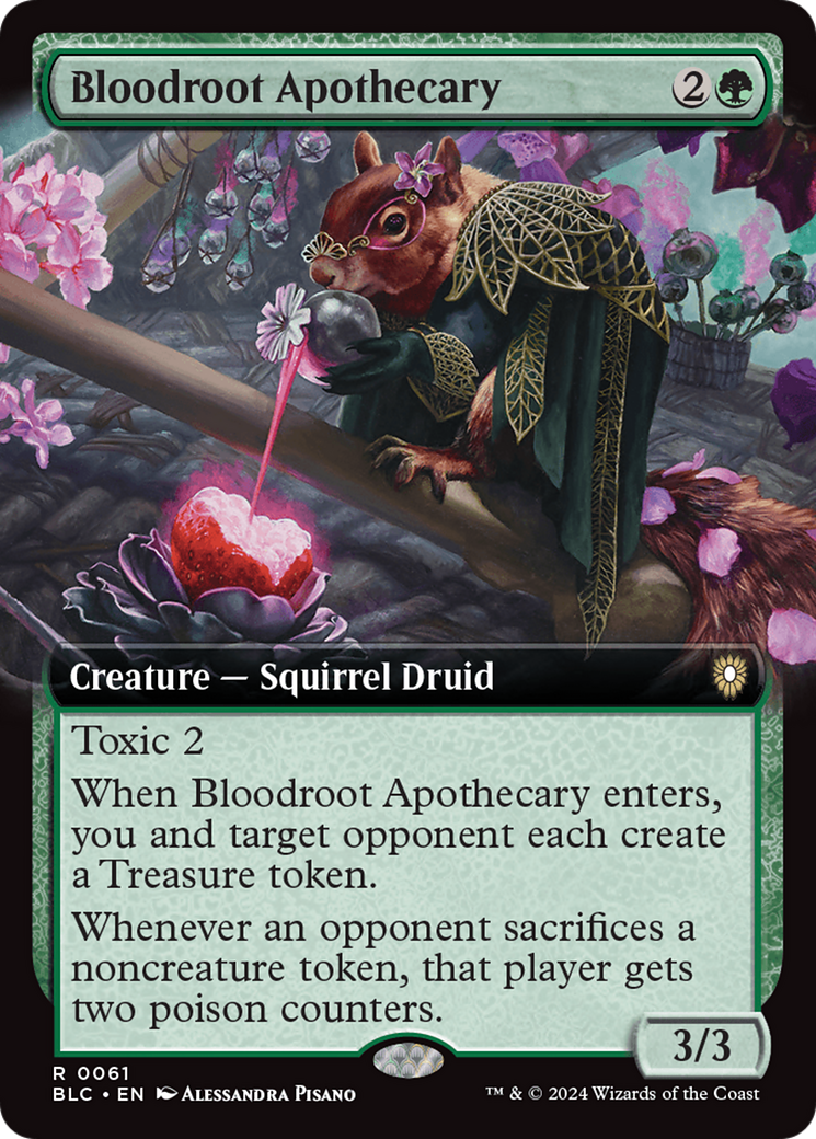 Bloodroot Apothecary (Extended Art) [Bloomburrow Commander] | Black Swamp Games