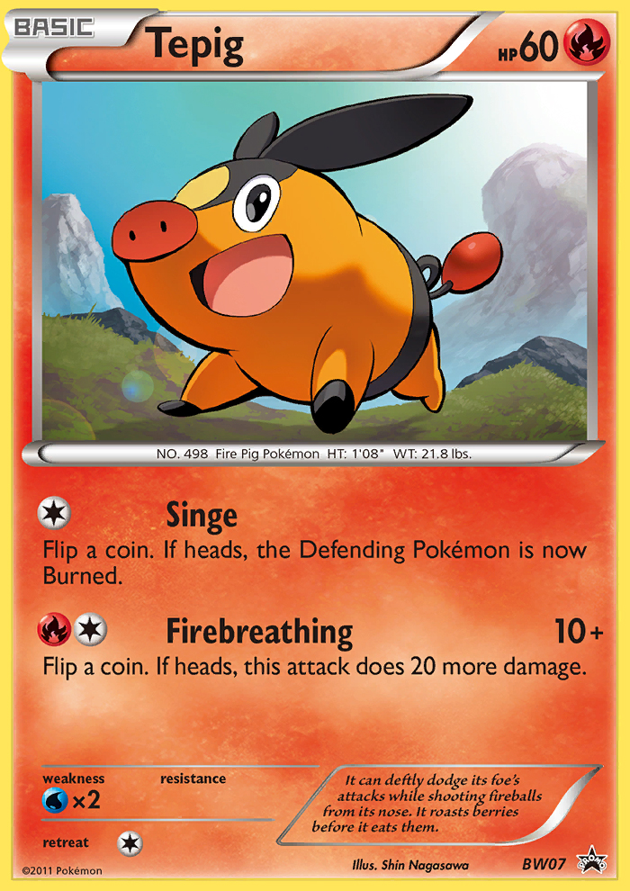 Tepig (BW07) [Black & White: Black Star Promos] | Black Swamp Games
