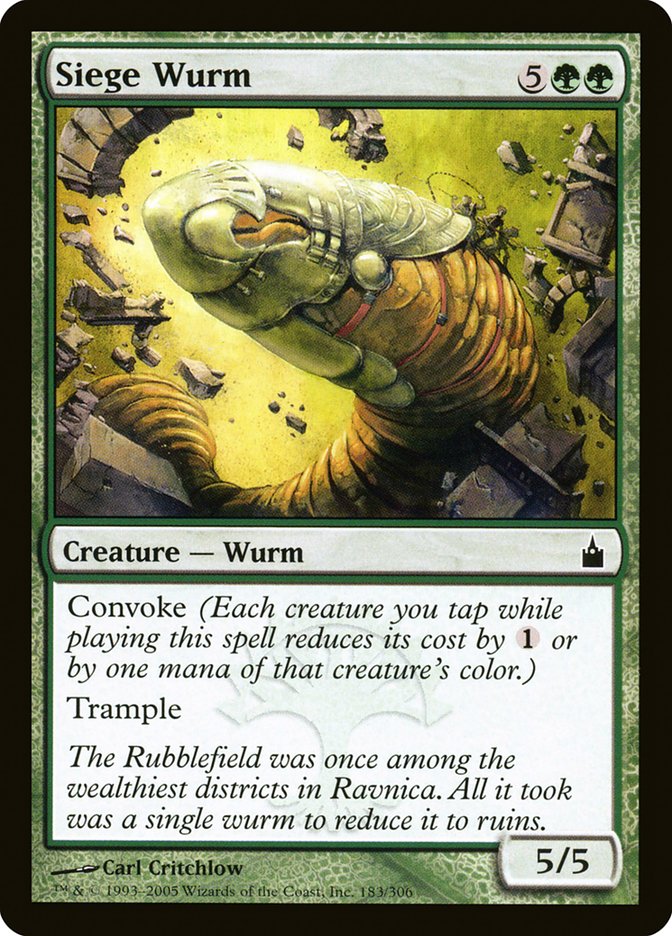 Siege Wurm [Ravnica: City of Guilds] | Black Swamp Games