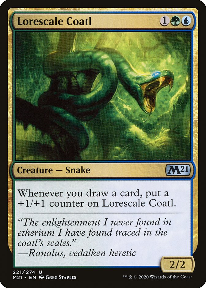 Lorescale Coatl [Core Set 2021] | Black Swamp Games