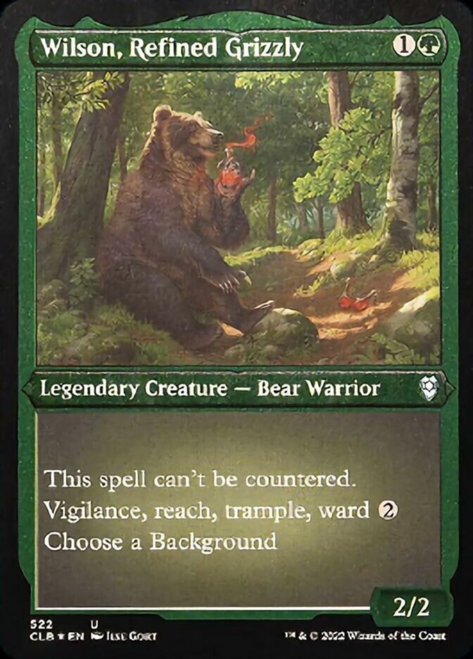 Wilson, Refined Grizzly (Foil Etched) [Commander Legends: Battle for Baldur's Gate] | Black Swamp Games