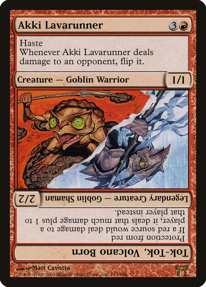 Akki Lavarunner // Tok-Tok, Volcano Born [Champions of Kamigawa] | Black Swamp Games