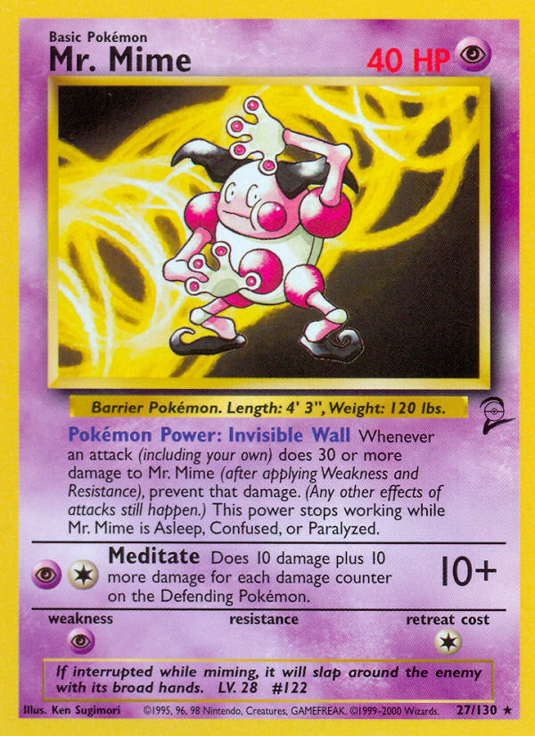 Mr. Mime (27/130) [Base Set 2] | Black Swamp Games