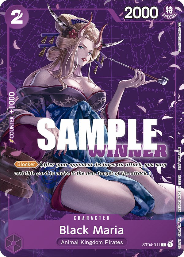 Black Maria (Tournament Pack Vol. 2) [Winner] [One Piece Promotion Cards] | Black Swamp Games